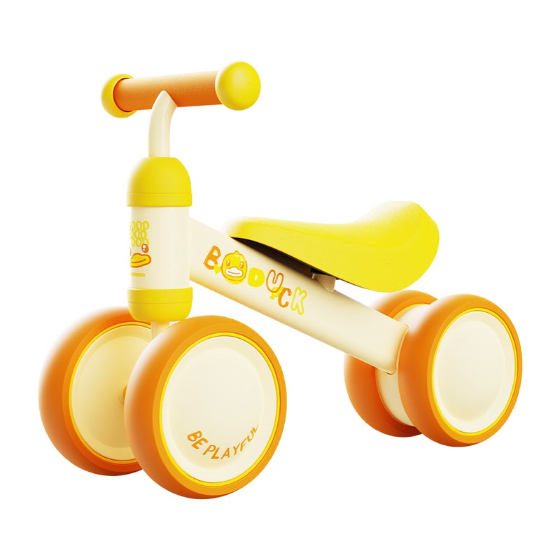 B.Duck - Baby Balance Bike, Anti-slip Handle & Wheels, Indoor/Outdoor Ride, Yellow, 1- 2 Y - Image 1